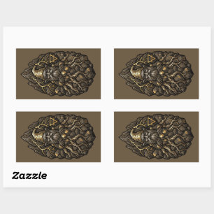 Earth Element Rectangular Sticker