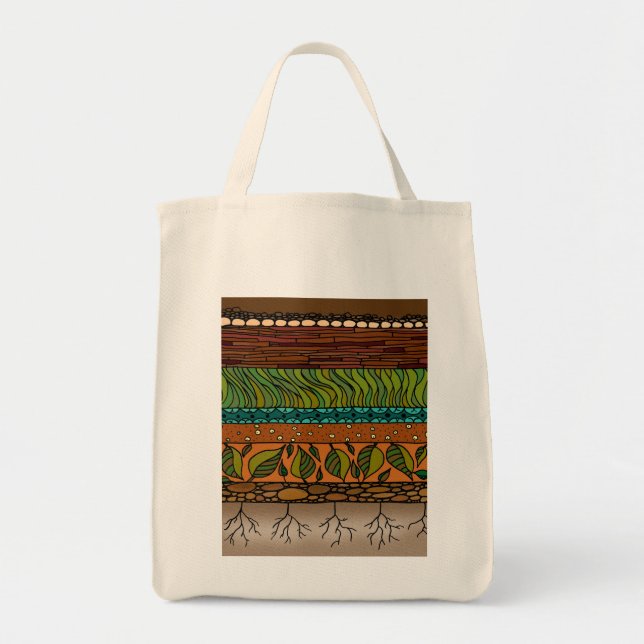 Earth Elements ~ Grocery Tote (Front)