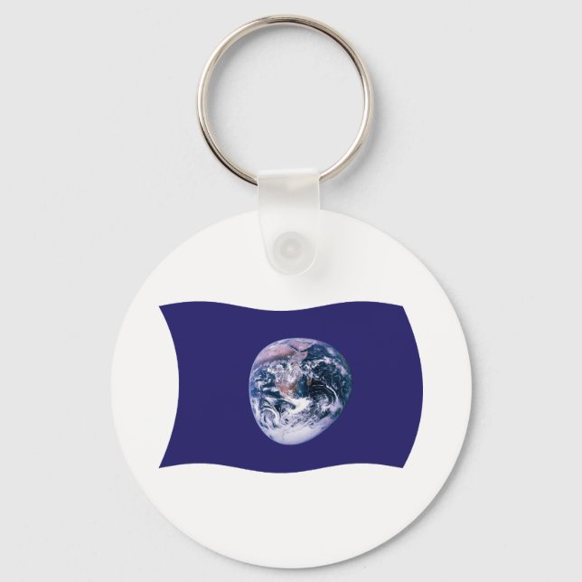 Earth Flag Keychain (Front)