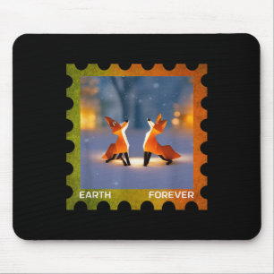 Earth Forever Environmental Protection Stamp Origa Mouse Pad