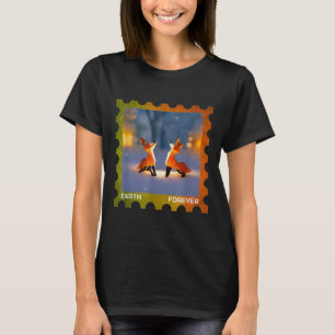 Earth Forever Environmental Protection Stamp Origa T-Shirt