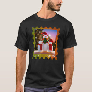 EARTH FOREVER Environmental Protection Stamp Sunse T-Shirt