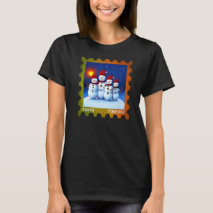EARTH FOREVER Environmental Protection Stamp Sunse T-Shirt