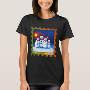 Earth Forever Environmental Protection Stamp Sunse T-Shirt