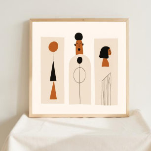 Earth & Form – Minimalist Botanical Art I Poster