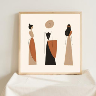 Earth & Form – Minimalist Botanical Art IV Poster