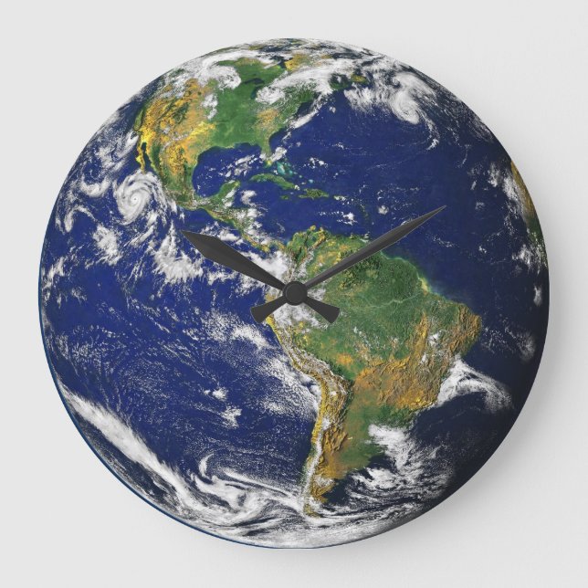 Earth From Above Clock (Front)