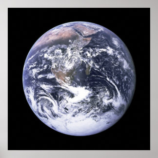 Earth from Apollo 17 Poster