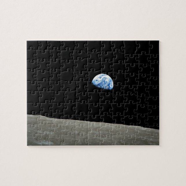 earth from moon space universe jigsaw puzzle (Horizontal)