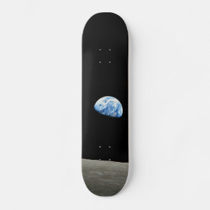 earth from moon space universe skateboard