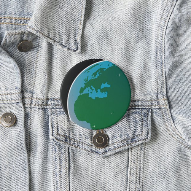 Earth From Space 7.5 Cm Round Badge (Creator Uploaded)