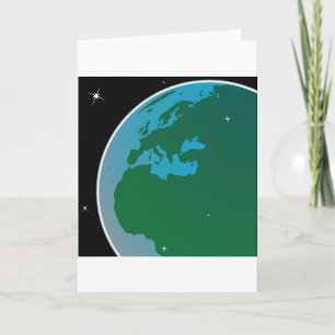 Earth From Space Card