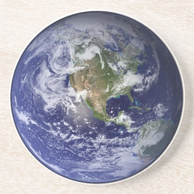 Earth From Space - Western Hemisphere Coaster (Front)