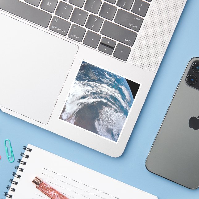 Earth From The Apollo 12 Spacecraft. (Laptop w/ iPhone)