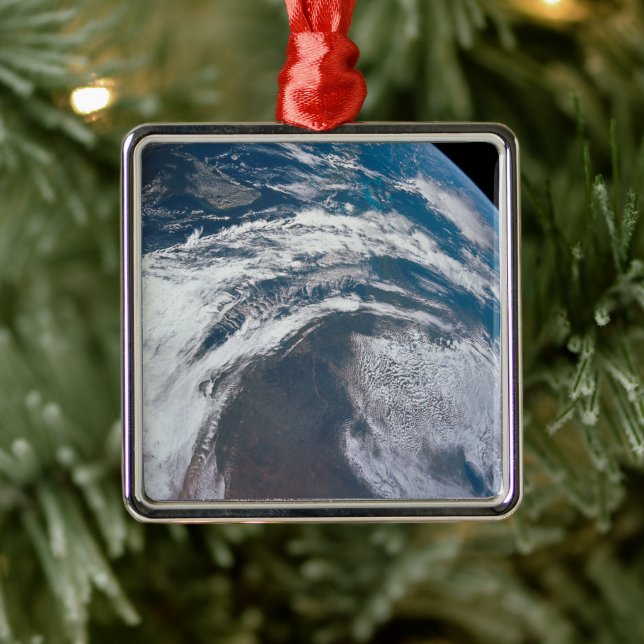 Earth From The Apollo 12 Spacecraft. Metal Ornament (Tree)