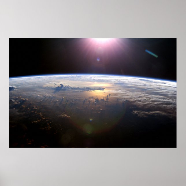 Earth from the International Space Station Poster (Front)