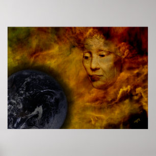 Earth Gaia Poster Environment Digital Collage