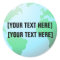 Earth Globe Map Add Text