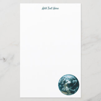 Earth Globe Paper Sheet