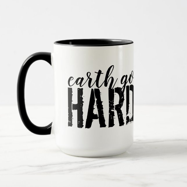 earth go HARD Mug (Left)