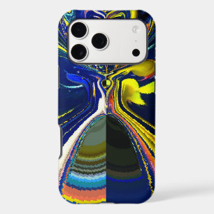 Earth Gold and Cool Blue Fluid Abstract Art Print