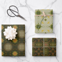 Earth green geometric pattern No4