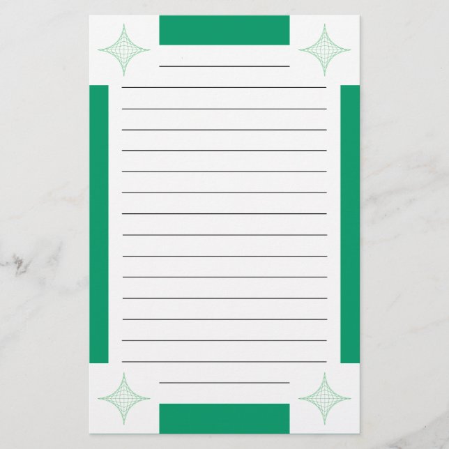 Earth (green) stationery (Front)