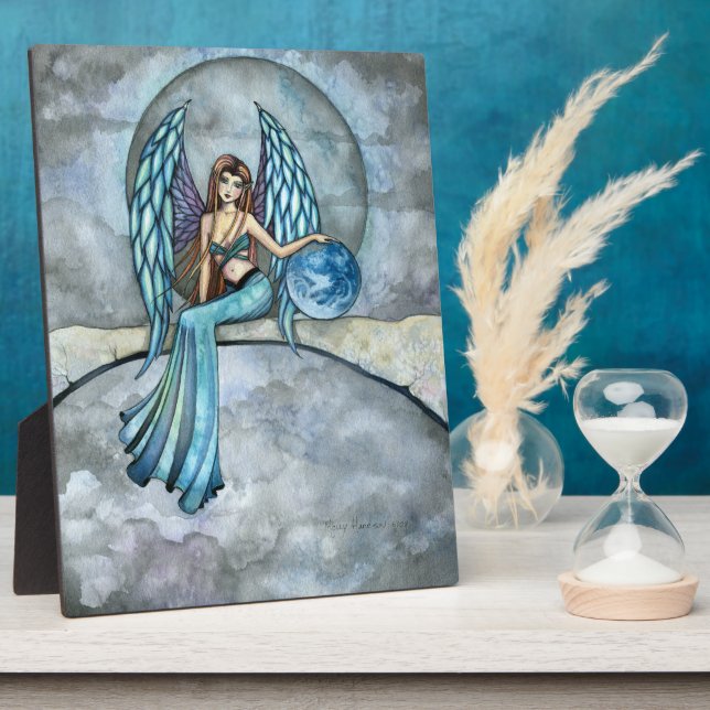 Earth Guardian Angel Self Standing Picture Plaque (Side)