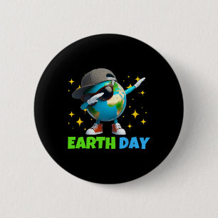 Earth Happy Day Funny Earth Day Kids Toddler Boys 6 Cm Round Badge