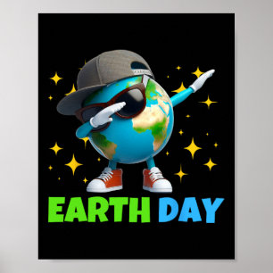Earth Happy Day Funny Earth Day Kids Toddler Boys Poster