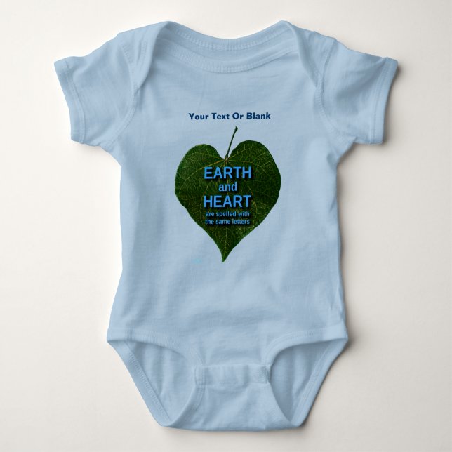 Earth - Heart Anagram Baby Bodysuit (Front)