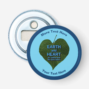 Earth - Heart Anagram Bottle Opener