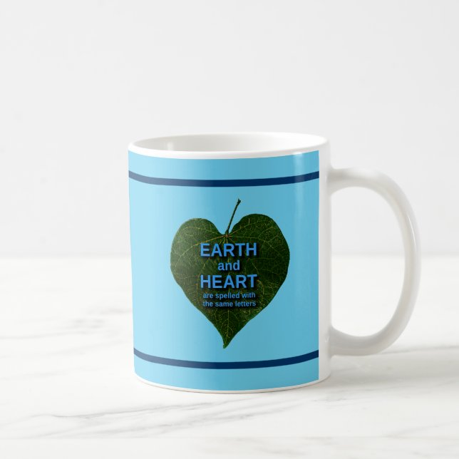 Earth - Heart Anagram Coffee Mug (Right)