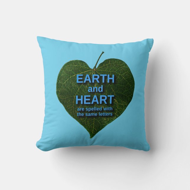 Earth - Heart Anagram Cushion (Front)