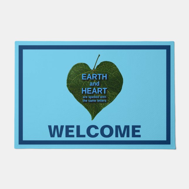 Earth - Heart Anagram Doormat (Front)