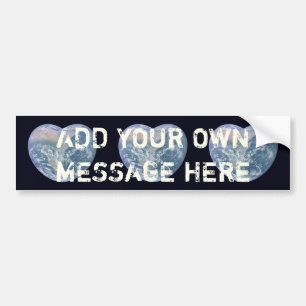 Earth Heart Bumper Sticker