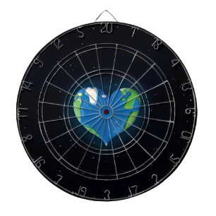 earth heart dart board