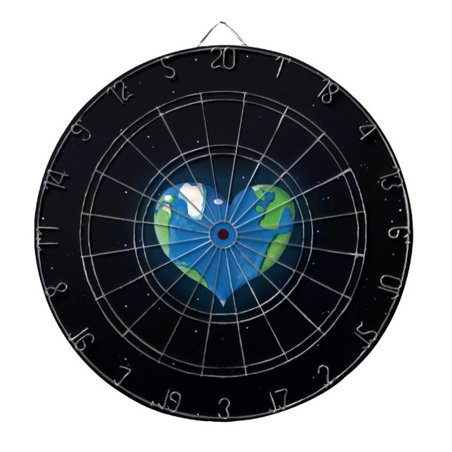 earth heart dart board (Front)