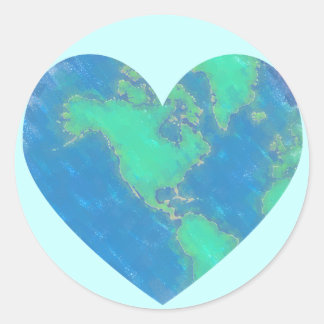 Earth Heart Stickers