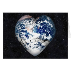 Earth Heart (Universe Background)