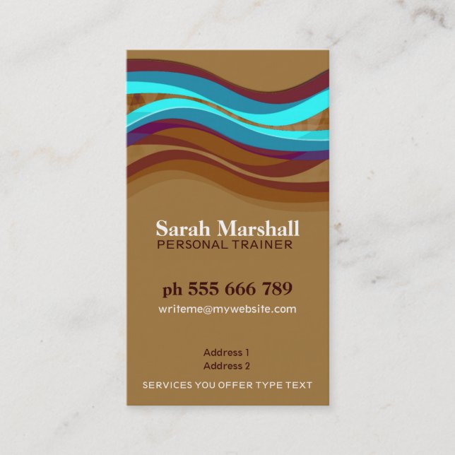 Earth Hill Curves w/ Logo Business Card (Front)