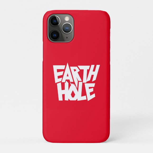 Earth Hole for iPhone case Red (Back)