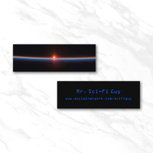 Earth Horizon Space Image Mini Business Card