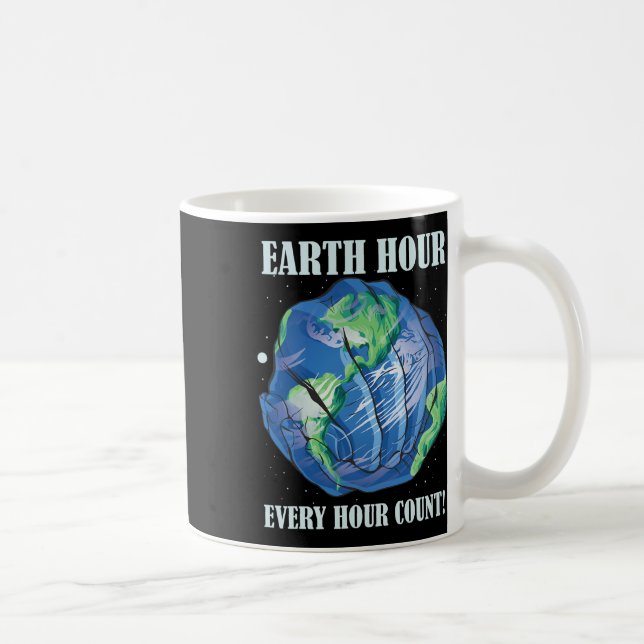 Earth Hour Every Hour Cont Save Our Planet  Coffee Mug (Right)