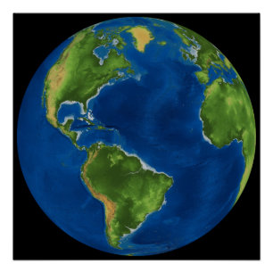 Earth Illustration Poster