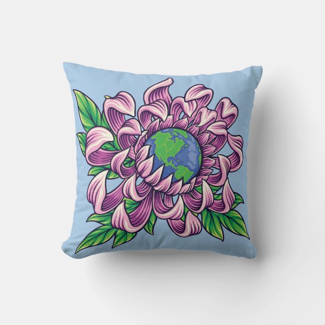 Earth in Flower Cushion (Front)