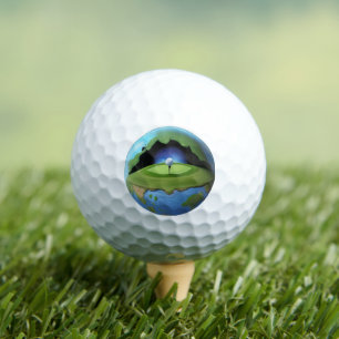 Earth Inside a golf ball