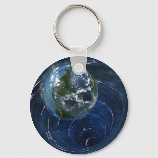 Earth is in trouble key ring (Front)