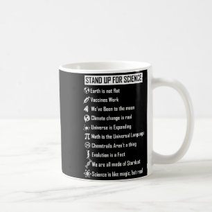 Earth Is Not Flat Vaccines Work Funny Science Gift Coffee Mug