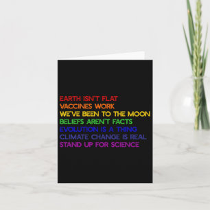 Earth Isn't Flat Stand Up For Science Real Earth D Card